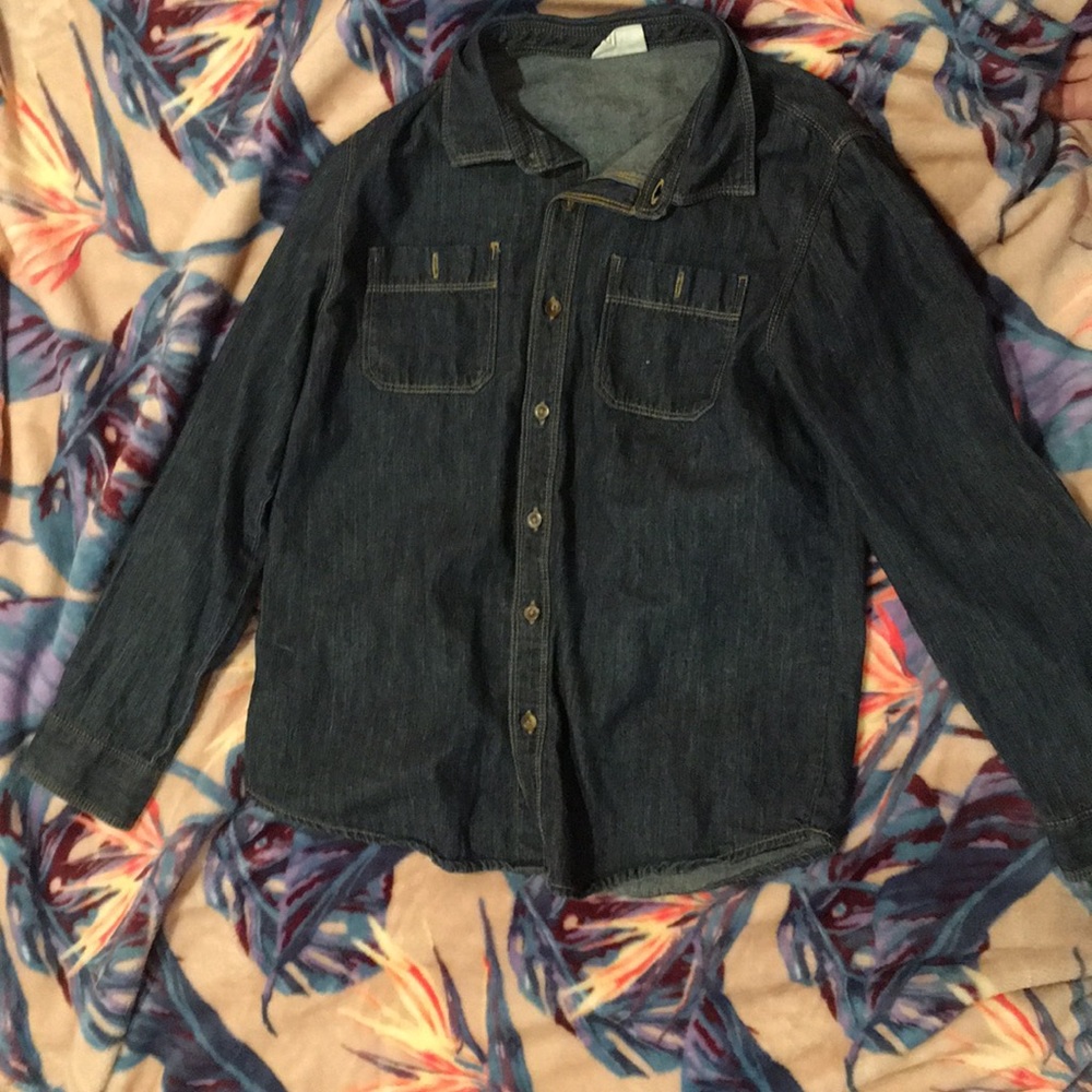 Girls false denim jacket